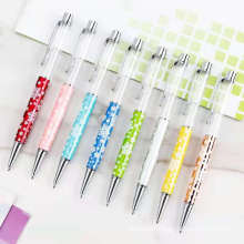 Japan & South Korea Fashion DIY Empty Floating Glitter Ball Pen Herbarium Ballpoint Pen Flower Empty Tube Ball Pen